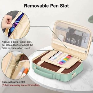 BSCI Factory Customized Wholesale Large <b>Bible</b> Covers Christian Art Gifts Carrying Book <b>Case</b> Church Bag with Pen Slots and - Product Image 3
