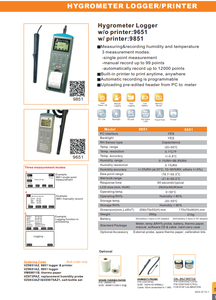 TTLTES - Registrador de Humedad y Temperatura de 20~50 °C con Impresora y Sonda - Product Image 3