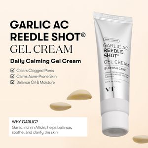 VT Garlic Ac Reedle Shot Gel Cream 50ml Crema Viso per la Cura delle Imperfezioni - Product Image 2