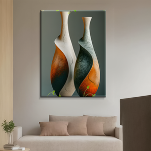 Vaso Vintage Still Life pittura a olio mensola pittura decorativa tela da parete arte FORL IV Ing Room camera da letto ufficio decorazione cucina - Product Image 2