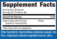 En stock Capsules de racine de Maca K-green pour femmes Vitamines extra-fortes 100 mg pour adultes 2 capsules par jour