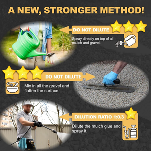 <span class=keywords><strong>Colle</strong></span> de gravier Max Rock pour le gravier et les pierres de pois. <span class=keywords><strong>Colle</strong></span> de paillis longue duré<span class=keywords><strong>e</strong></span> pour l'aménagement paysager Non toxique - Product Image 3