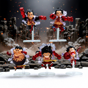 ดีไซน์ใหม่ ชุด 5 ชิ้น/เซ็ต ตุ๊กตา PVC อนิเมะ แอคชั่นฟิกเกอร์ รุ่น Q เวอร์ชั่น ลูฟี่ ของเล่นฟิกเกอร์อนิเมะ ตุ๊กตาสะสม - Product Image 1