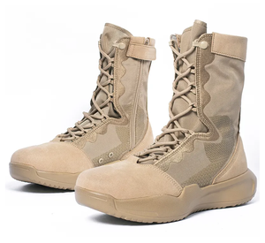 Botas DFK1 ultraligeras de 0.89 kg, color negro desierto, color caqui, botas ligeras para entrenamiento, zapatos de combate. - Product Image 2