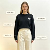 Pull en maille fine gris décontracté surdimensionné de haute qualité Juniper Undefined Custom, à manches longues, OEM & ODM, pour l'automne