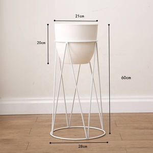 Support à plantes en forme <span class=keywords><strong>d</strong></span>'épingle à cheveux, blanc et noir, pot de fleurs, jardinière, pot de fleurs vert à la mode chinoise, <span class=keywords><strong>d</strong></span>écoration intérieure, support à fleurs - Product Image 5