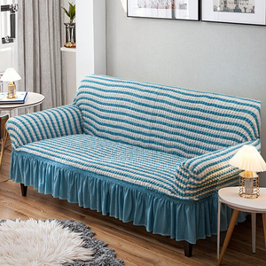 Source Usine Grille <span class=keywords><strong>À</strong></span> Bulles Housse De Canapé Haute Élastique Couleur Unie Housse De Canapé Jupe Quatre <span class=keywords><strong>Saisons</strong></span> Général Canapé Housse De Protection - Product Image 2