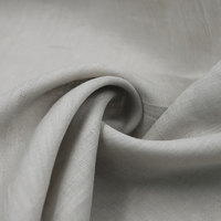 L-6017 chemise pour hommes matériel en vrac pur naturel blanc gris uni teint italien lin tissu