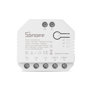 Sonoff kép R3 Lite Mini <span class=keywords><strong>Wifi</strong></span> thông minh chuyển đổi nhà thông minh <span class=keywords><strong>2</strong></span> Gang kép Relay <span class=keywords><strong>Module</strong></span> thông qua EweLink Alexa Google nhà - Product Image 4