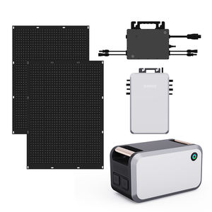 Système domestique sur réseau MPPT <span class=keywords><strong>Kit</strong></span> de système <span class=keywords><strong>solaire</strong></span> flexible pour balcon et jardin Centrale électrique pour balcon <span class=keywords><strong>avec</strong></span> <span class=keywords><strong>batterie</strong></span> de stockage de 2kWh - Product Image 3