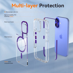 <span class=keywords><strong>Funda</strong></span> Magnética Premium a Prueba de Golpes para <span class=keywords><strong>iPhone</strong></span> 16 17 18 <span class=keywords><strong>Pro</strong></span> <span class=keywords><strong>Max</strong></span>, Carcasa Protectora Personalizada al por Mayor - Product Image 3