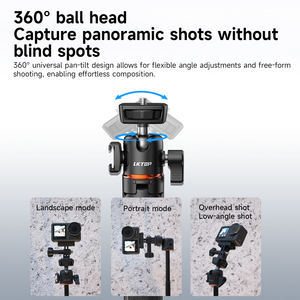 LKTOP Compatible con palos de selfie DJI, palos de mano, trípodes extensibles, accesorios para cámaras deportivas, palos de selfie móviles - Product Image 4