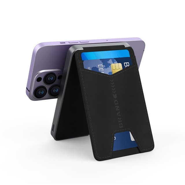 Factory Price Custom Logo 3 1 Magnetic Wireless Fast Charging 15W Power Bank 5000mAh Removable Card Bag Wallet Phone Holder