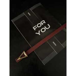 Ceinture en cuir véritable Fiori, en cuir de vachette, couleur unie, boucle géométrique, boucle à ardillon, durable, pour femme, pantalon, veste, robe - Product Image 3