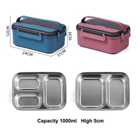 Kit de boîte repas auto-chauffante en gros : Contenant en acier inoxydable et pack chauffant