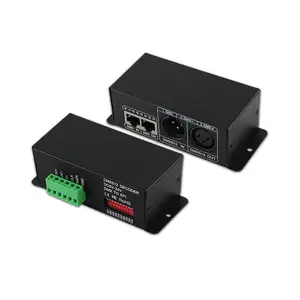 BC-802 Bincolor DMX512信号dmxからws2811 TM1803 TM1804 DMX LEDストリップコントローラー