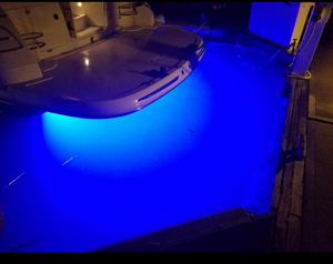 Lampe LED portable pour piscine, bateau, quai, yacht, 60W RGB, IP68, étanche, en acier inoxydable 316L - Product Image 6