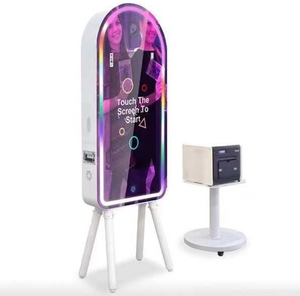 Cabina de Fotos Instantánea con Pantalla Táctil Digital, Espejo Mágico para Selfies, Cabina de Fotos Vogue para Bodas con Cámara <span class=keywords><strong>Web</strong></span> y Software - Product Image 4