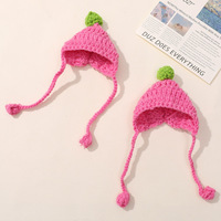 Nouvelle Arrivée : Mini Poupée en Peluche Douce pour Filles, Mignonne et Adorable, avec Chapeau en Fil Tricoté au Crochet, Accessoires DIY pour Tenue de Poupée Faite Main