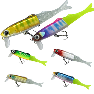 6 Farben Pesca Artificial <span class=keywords><strong>Hard</strong></span> Baits 65mm 5g ABS TPR Material Künstlicher Hart köder Floating <span class=keywords><strong>Minnow</strong></span> Bait Soft Tail <span class=keywords><strong>Minnow</strong></span> <span class=keywords><strong>Lure</strong></span> - Product Image 2
