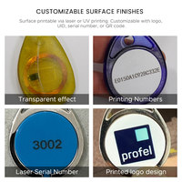 Étiquette de clé en métal robuste GYRFID 13,56 MHz 213 NFC pour la gestion des présences