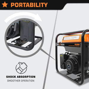 Générateur à essence SELOSEN 3KW-5KW 4.5KW à cadre ouvert réglable, 220V 110V/230V, démarrage électrique, portable, <span class=keywords><strong>pour</strong></span> la construction - Product Image 2