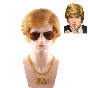 Peluca Larga y Lisa Marrón Estilo <span class=keywords><strong>Hippie</strong></span> Rock Europeo Americano para Halloween, <span class=keywords><strong>Disfraz</strong></span>, Accesorio para Fiesta, Actuación, <span class=keywords><strong>Disfraz</strong></span> de Personaje - Product Image 5