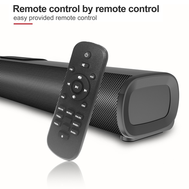 Wireless Soundbar 50W for Smart TV 2.0 Channel Home Audio HDMI ARC Optical S20L for Desktop Gaming Studio Room