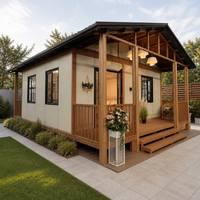 Maison conteneur préfabriquée modulaire extensible en panneaux sandwich durables, 3 chambres avec cuisine et séjour, mobile pour magasin de détail
