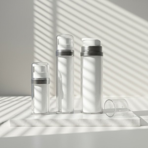 Brand Customized 15ml 30ml 50ml Cosmetic Plastic Lotion <b>Pump</b> <b>Bottle</b> Double Wall Airless Serum <b>Bottle</b> for Skincare Packaging - Product Image 1