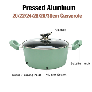 Marmites en gros, marmites à soupe en <span class=keywords><strong>aluminium</strong></span> antiadhésives de grande capacité avec couvercle, pour usage commercial - Product Image 3