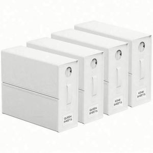 Foldable Sheet Organizer Sheet Organizers and Storages Foldable Bed Sheet Organizer With Window and Label for Linen Closet - Product Image 5
