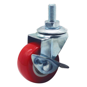 Roue pivotante universelle, diamètre du trou de 8 mm, roulement à billes en acier pour utilisation légère sur meubles - Product Image 1