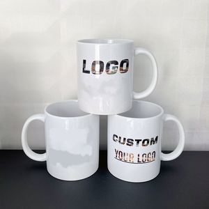 Taza de Cerámica Blanca Lisa con Logotipo Personalizado Impreso, Tazas de Té y Café con Sublimación de Logotipo Personalizado, Precio Económico - Product Image 3