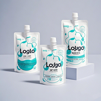 150 200 250ml Pack personnalisé imprimé en plastique emballage lait buse d'aspiration sac grande capacité debout bec sac