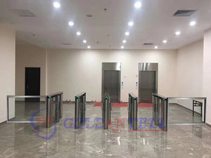 자동 리프트 암 기능 라이브러리 보안 게이트 개찰구 지문 액세스 베플 게이트 - Product Image 3