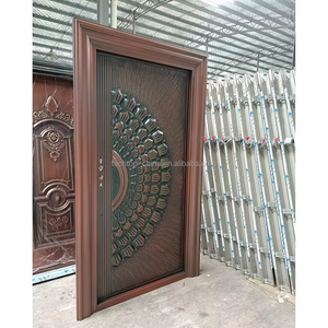 Cửa thép không gỉ cao cấp TECHTOP, thiết kế hiện đại, cửa kim loại ngoài trời, cửa sắt cho nhà ở, cửa ra vào chính - Product Image 6