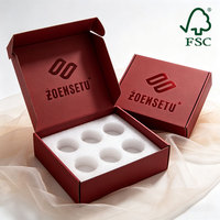 Boîte d'expédition en carton ondulé écologique et recyclable pour cosmétiques, soins de la peau, gadgets électroniques et accessoires