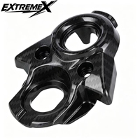 Couverture de console centrale à motif en fibre de carbone, garniture décorative de style racing pour Sur-Ron S/X
