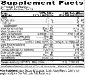 Oem Kinderen Multivitamine & Probiotische Gummy, Immuun & Spijsvertering Gezondheid, Vitaminen A, D, C, E, <span class=keywords><strong>B</strong></span>, Zink, Gummy Supplement - Product Image 3