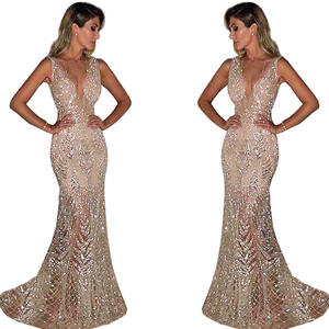 <span class=keywords><strong>Abito</strong></span> da Donna Elegante da <span class=keywords><strong>Sera</strong></span> Senza Maniche con Scollo a V e Paillettes <span class=keywords><strong>per</strong></span> Feste e Matrimoni - <span class=keywords><strong>di</strong></span> Tendenza su Alibaba Cina - Product Image 5