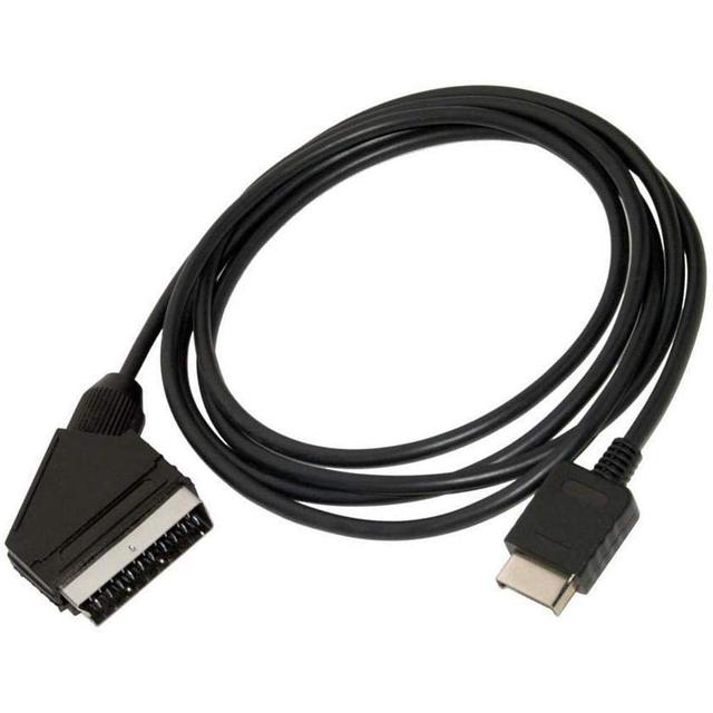 AV Cable RGB SCART Cable TV AV Lead Replacement Connection Cable for Sony Playstation PS1 PS2 PS3 for PAL/NTSC Consoles 1.8m