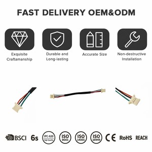 Câble de raccordement en cuivre personnalisé avec connecteur JST Molex 2,54 mm, 2 ou 4 broches, 12 V pour équipement électronique PCB - Product Image 3