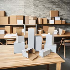 Caja de Cartón Corrugado Blanca Plegable de Lujo, Impresa Personalizada con Tecnología Offset, Hecha en China con Materiales Reciclados - Product Image 2