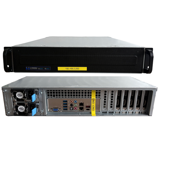 108 Channels IPTV Transcoder Software H.264 H.265 Hevc RTMP HTTP UDP SRT Support