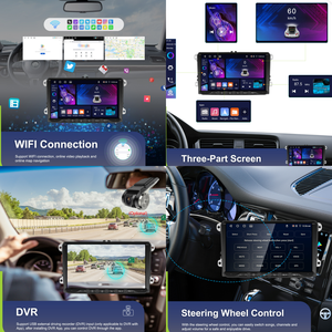Podofo Android đài phát thanh xe 9 ''4 + 64 gam không dây Carplay/Android Auto GPS Wifi phía trước Loại C cho Volkswagen/Seat/Skoda/Polo/TOURAN ODM - Product Image 3