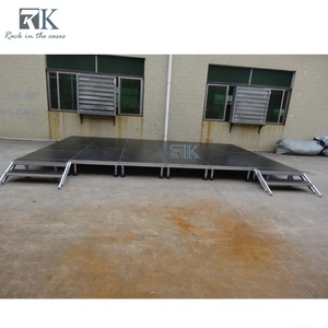 Fast Installation Portable Stage Simple Stage square Leg Podium Platform Concert Drum Riser Stage - Product Image 3