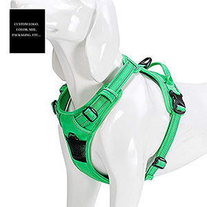 Tali kekang anjing nilon reflektif, rompi anjing nilon tanpa tarikan kustom untuk kontrol ekstra dan nyaman - Product Image 4