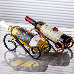 Ensemble de supports à vin en fer de luxe, ronds, résistants à la rouille, pour la décoration de la maison et des fêtes, porte-vin, ornement - Product Image 4