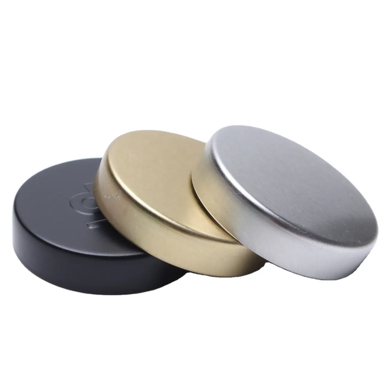 38/400 45/400 53/400 58/400 70/400 89/400 Gold Matte Black Metal Lids Tinplate Unishell Caps For all kinds of Bottles And Jars